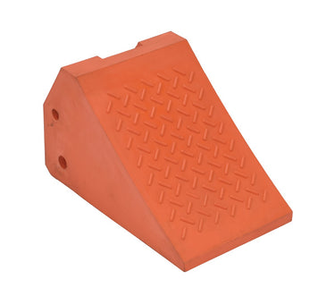 Urethane Super Wheel Chock 24 In. x 14 In. x 14 In. 80 Lb. Capacity Orange
